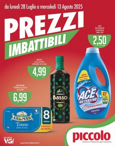 Supermercati Piccolo - Prezzi imbattibili