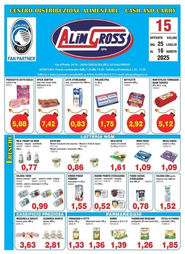 Alimgross - OFFERTE VALIDE DAL 25 LUGLIO AL 16 AGOSTO 2025