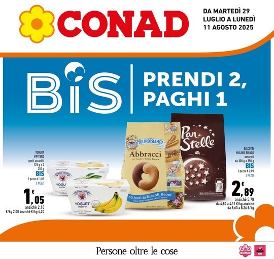 Conad - Prendi 2 paghi 1