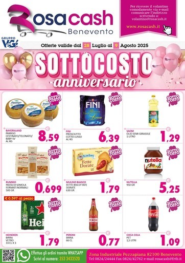 Volantino Rosa Cash