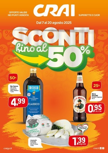 Crai - Sconti fino al 50%