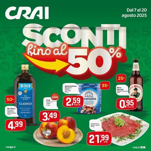 Crai - Sconti fino al 50%