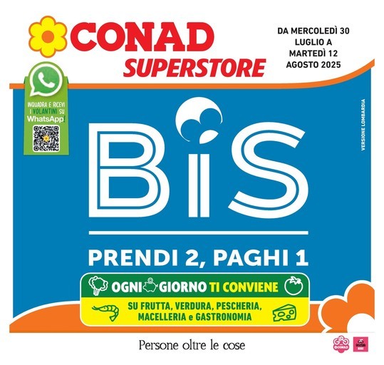 Conad Superstore - Prendi 2 paghi 1