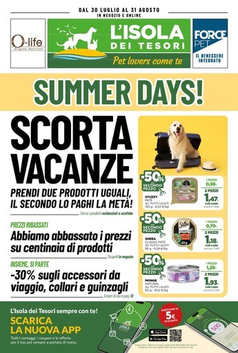 Volantino L'Isola dei Tesori