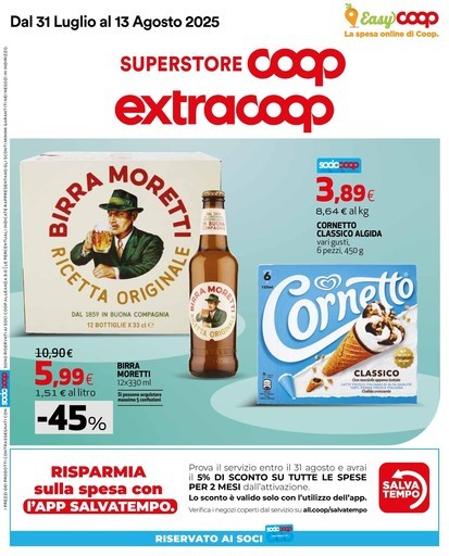 Extracoop - Dal 31 Luglio al 13 Agosto 2025