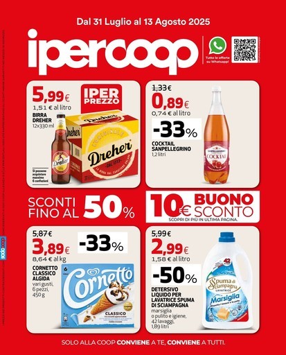 Ipercoop - Dal 31 Luglio al 13 Agosto 2025