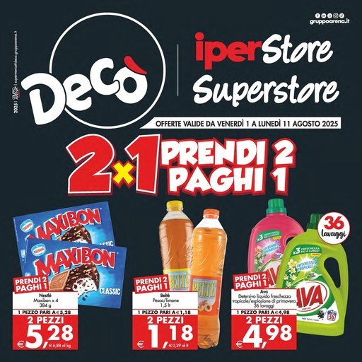 Deco - 2x1 Prendi 2 paghi 1