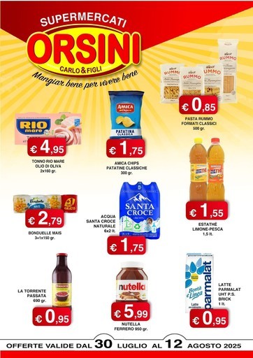 Volantino Orsini Market