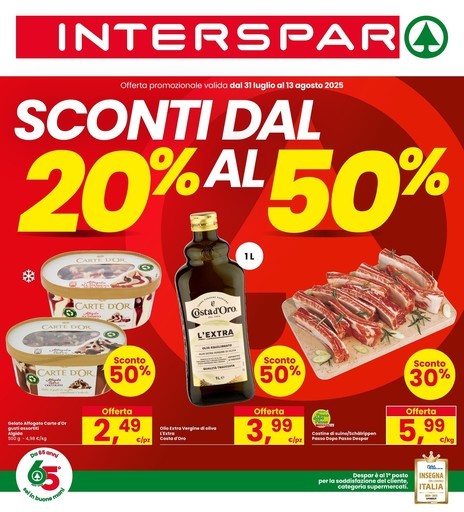 Interspar - Sconti dal 20% al 50%