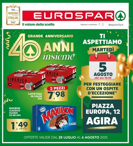 Eurospar - Grande anniversario