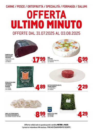 Volantino Metro