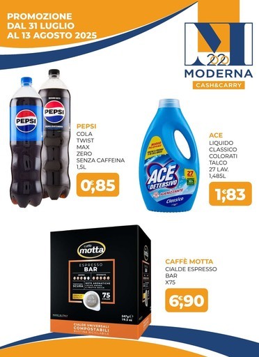 Volantino Moderna Cash