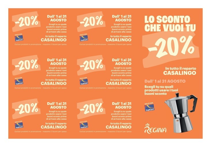 Volantino Regina Grandi Magazzini