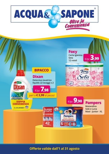 Volantino Acqua e Sapone