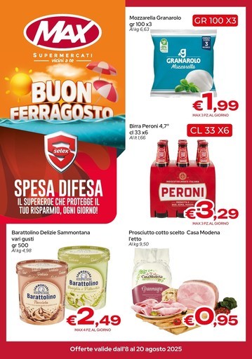 Max Supermercati - Buon ferragosto