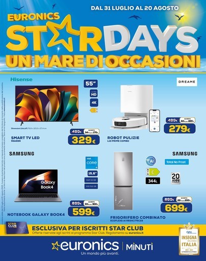 Euronics - StarDays un mare di occasioni