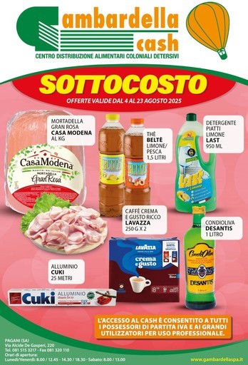 Gambardella Cash - Sottocosto