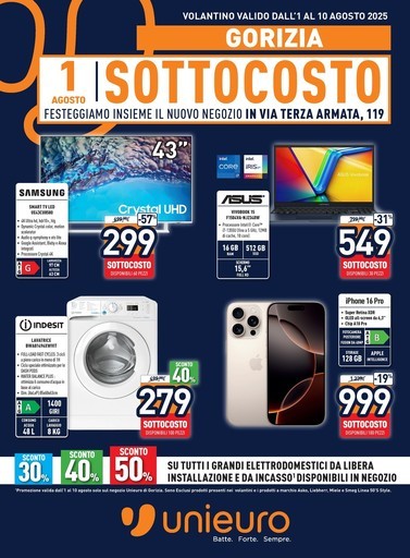 Unieuro - SOTTOCOSTO a Gorizia!