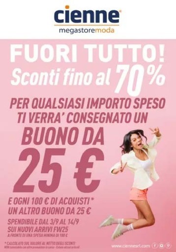 Volantino Cienne Megastore Moda