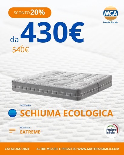 Volantino Mca Materassi