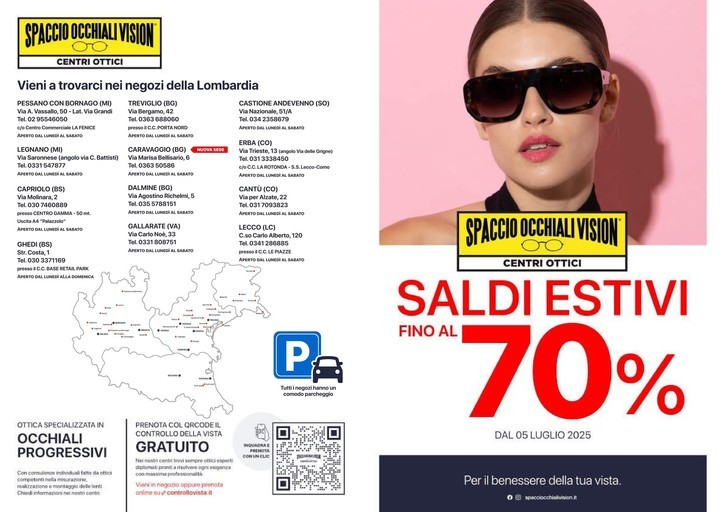 Volantino Spaccio Occhiali Vision