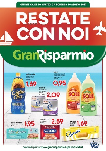 Volantino Supermercati Gran Risparmio