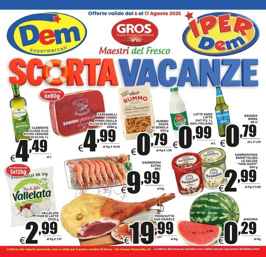 Dem - Scorta vacanze