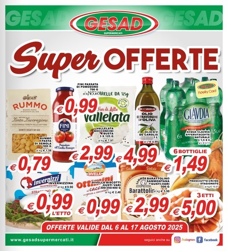 Volantino Gesad Supermercati