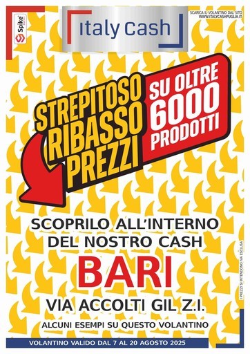 Volantino Italy Cash Puglia