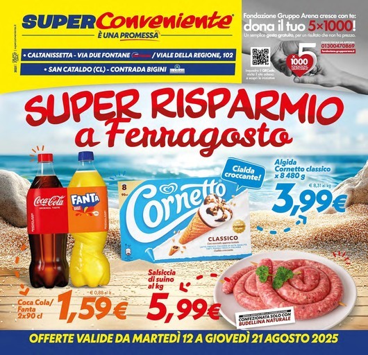 SuperConveniente - Super risparmio a Ferragosto