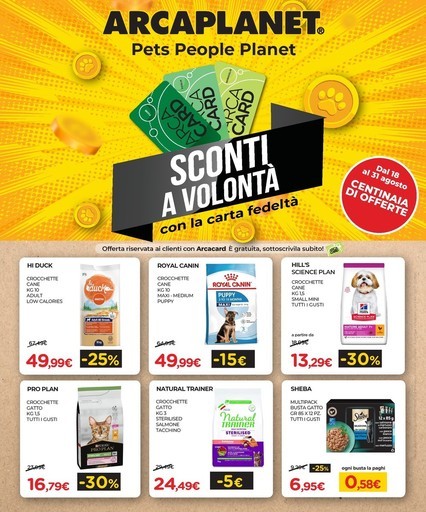 Volantino Arcaplanet