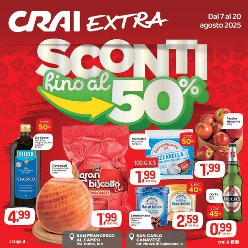 Crai - Sconti fino al 50%