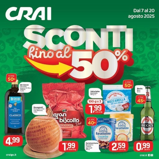 Crai - Sconti fino al 50%