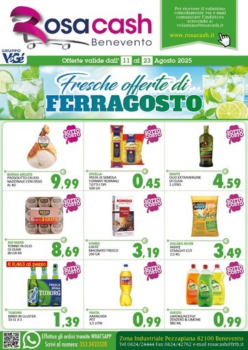 Volantino Rosa Cash