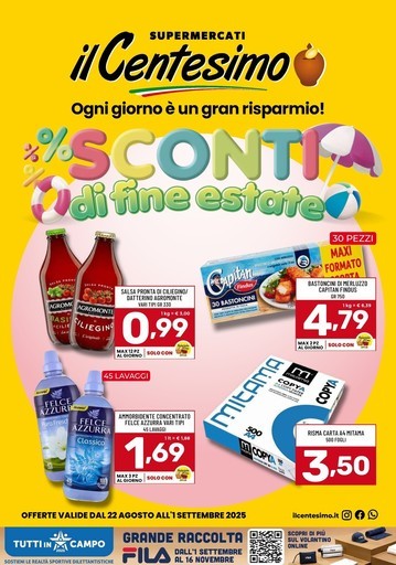 il Centesimo - Sconti di fine Estate