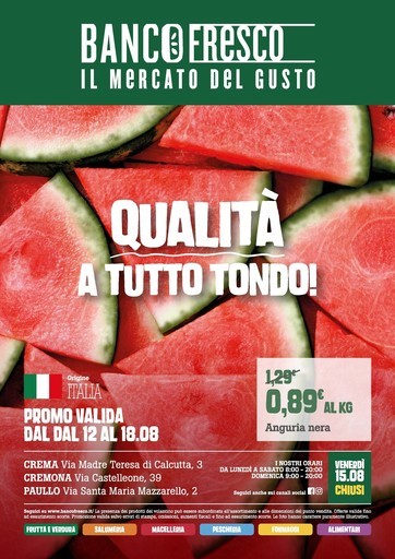 Volantino Banco Fresco
