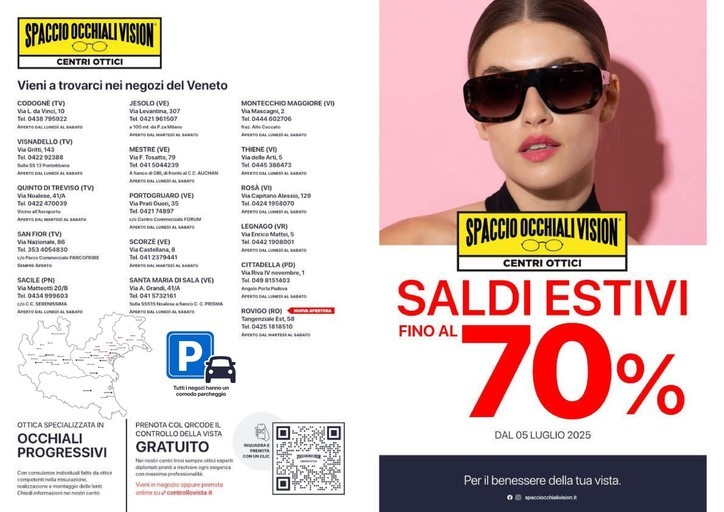 Volantino Spaccio Occhiali Vision