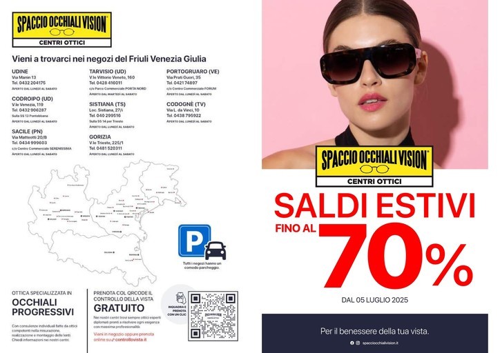 Volantino Spaccio Occhiali Vision