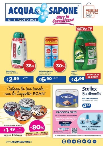 Volantino Acqua e Sapone