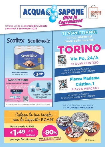 Volantino Acqua e Sapone