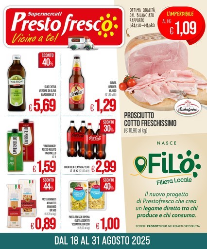 Volantino Presto Fresco