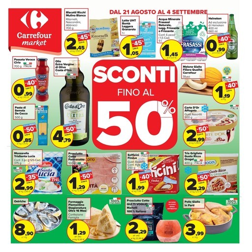 Carrefour Market - Sconti fino al 50%
