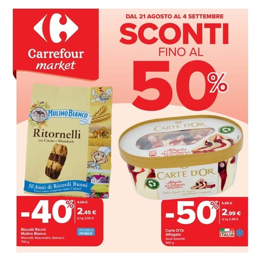 Carrefour Market - Sconti fino al 50%