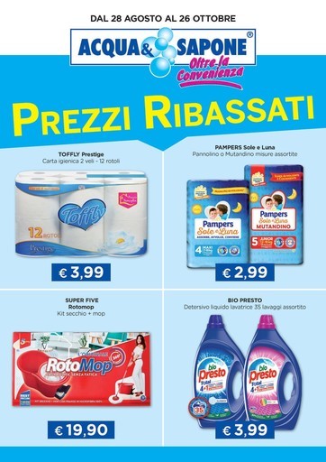 Acqua e Sapone - Prezzi ribassati