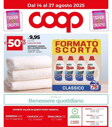 Coop - Dal 14 al 27 agosto 2025