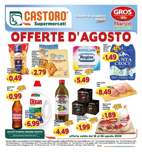 Volantino Il Castoro Supermercati