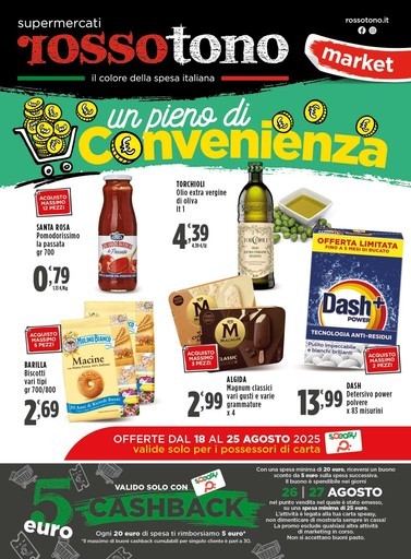 Volantino Supermercati Rossotono Market