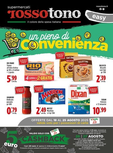 Volantino Supermercati Rossotono Easy