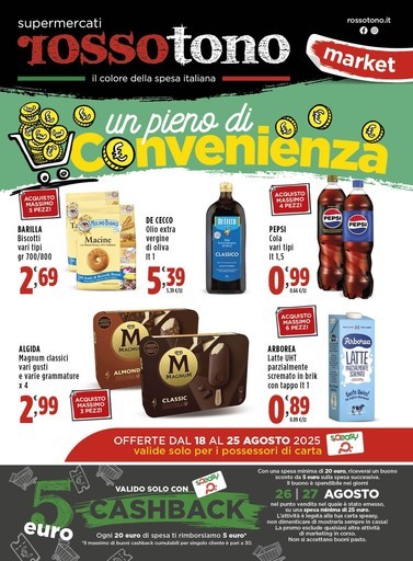 Volantino Supermercati Rossotono Market