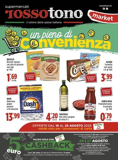 Volantino Supermercati Rossotono Market